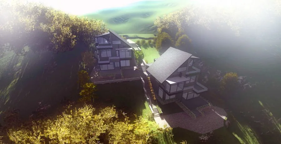 Tuscany Style Building for Artist in Nuwakot Region , Nepal