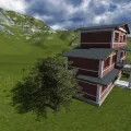 School at Dhading. The client was influenced by the architecture of Kathmandu valley so wanted a blend of traditional and modern style.